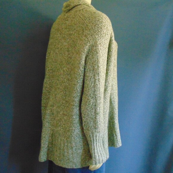 Angel of the North Anthropologie Green Chauvet Oversized Open Cardigan M - Picture 7 of 13